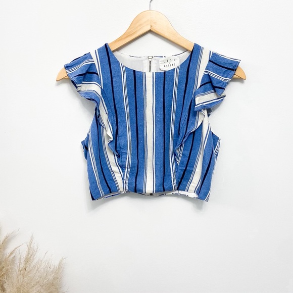 - SOLD - LOST + WANDER LINEN CROP TOP - Picture 2 of 9